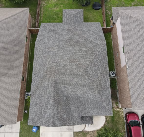 Completed roofing project