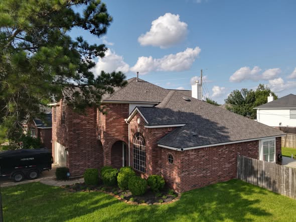 Completed roofing project