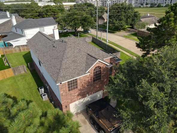 Completed roofing project